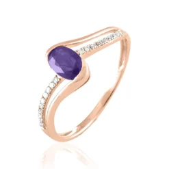 Histoire d'Or Bague Anja Or Rose Amethyste Et Diamant Sale