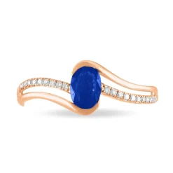 Histoire d'Or Bague Anja Or Rose Saphir Et Diamant Hot