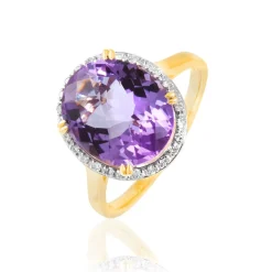 Histoire d'Or Bague Anna Or Jaune Amethyste Et Diamant or jaune amethyste violette Online