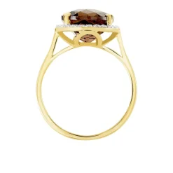 Histoire d'Or Bague Anna Or Jaune Quartz Et Oxyde De Zirconium or jaune quartz marron Sale