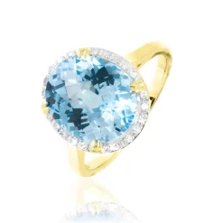 Histoire d'Or Bague Anna Or Jaune Topaze Et Diamant Discount