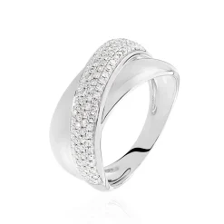 Histoire d'Or Bague Annoncia Or Blanc Diamant Best