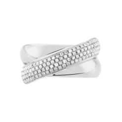 Histoire d'Or Bague Annoncia Or Blanc Diamant Best