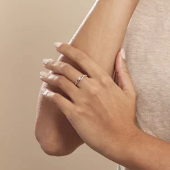 Histoire d'Or Bague Antigone Or Blanc Diamant Outlet