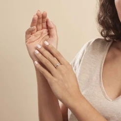 Histoire d'Or Bague Antigone Or Blanc Diamant Outlet