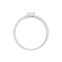 Histoire d'Or Bague April Or Blanc Oxyde De Zirconium Online