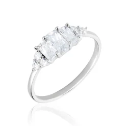 Histoire d'Or Bague Aranka Argent Blanc Oxyde De Zirconium