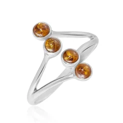 Histoire d'Or Bague Argent Blanc Accorus Ambre Online