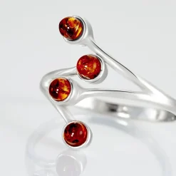 Histoire d'Or Bague Argent Blanc Accorus Ambre Online