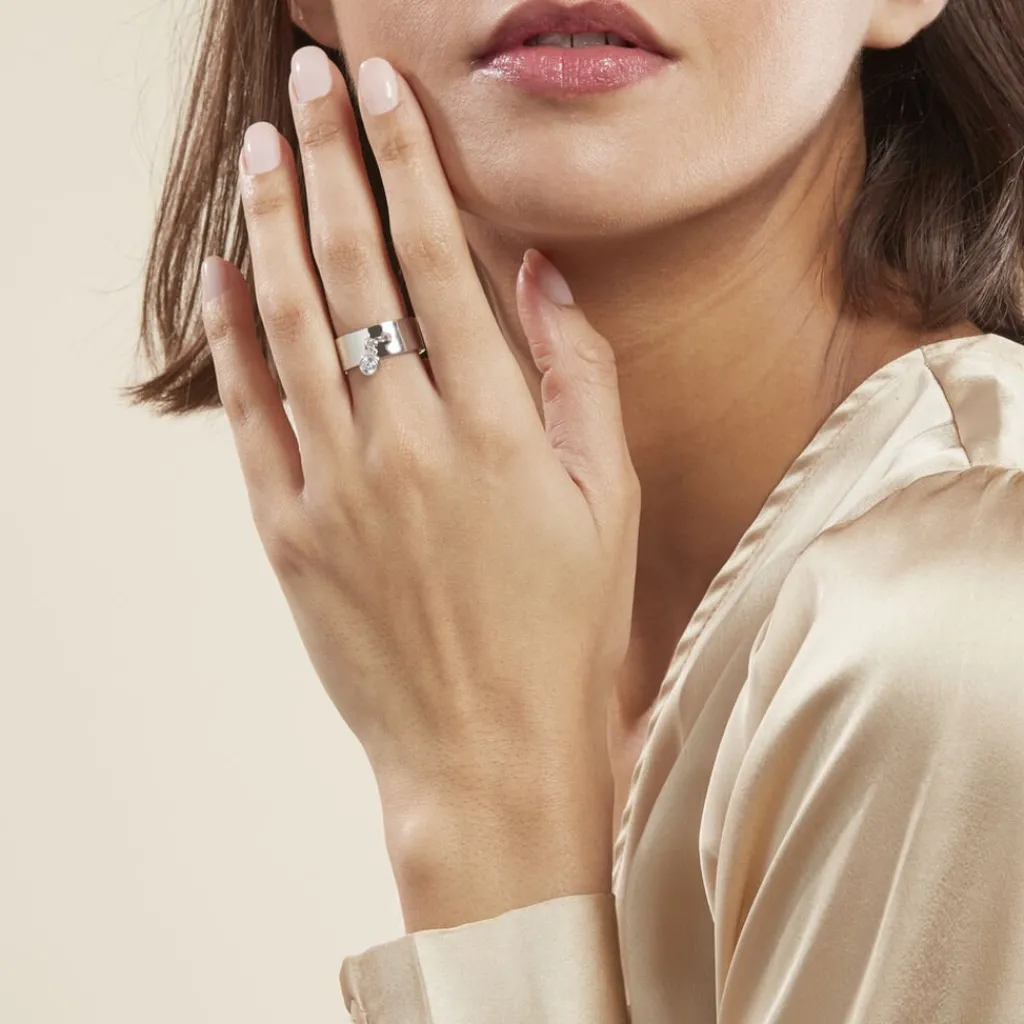 Histoire d'Or Bague Argent Blanc Ainslie Oxyde De Zirconium Sale