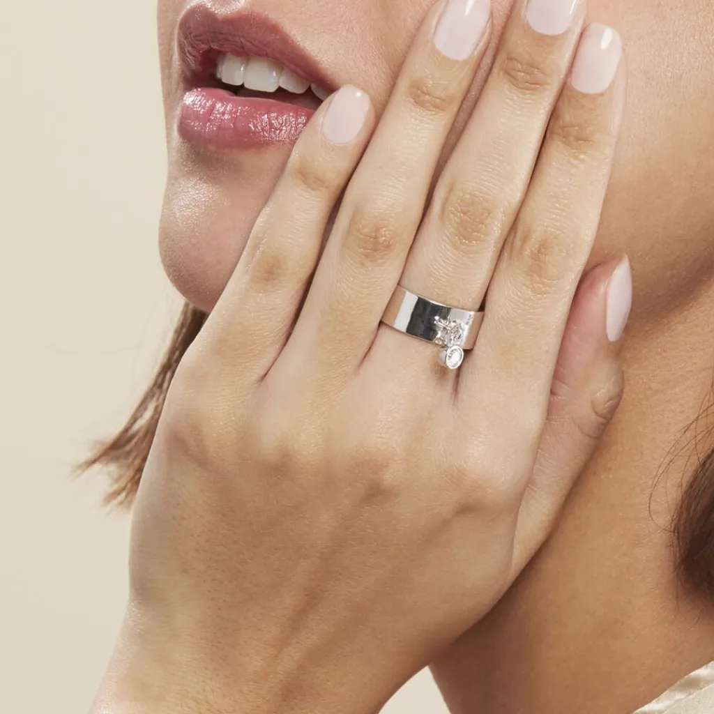 Histoire d'Or Bague Argent Blanc Ainslie Oxyde De Zirconium Sale