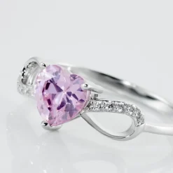 Histoire d'Or Bague Argent Blanc Atieno Oxyde De Zirconium argent blanc oxyde rose Best