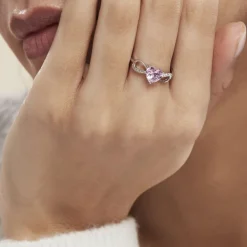 Histoire d'Or Bague Argent Blanc Atieno Oxyde De Zirconium argent blanc oxyde rose Best