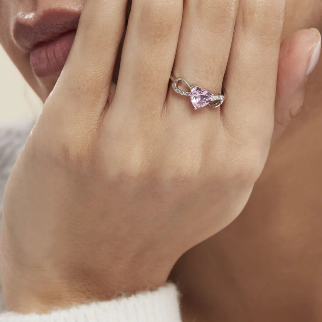 Histoire d'Or Bague Argent Blanc Atieno Oxyde De Zirconium argent blanc oxyde rose Best