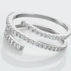 Histoire d'Or Bague Argent Blanc Bennett Oxydes De Zirconium Clearance