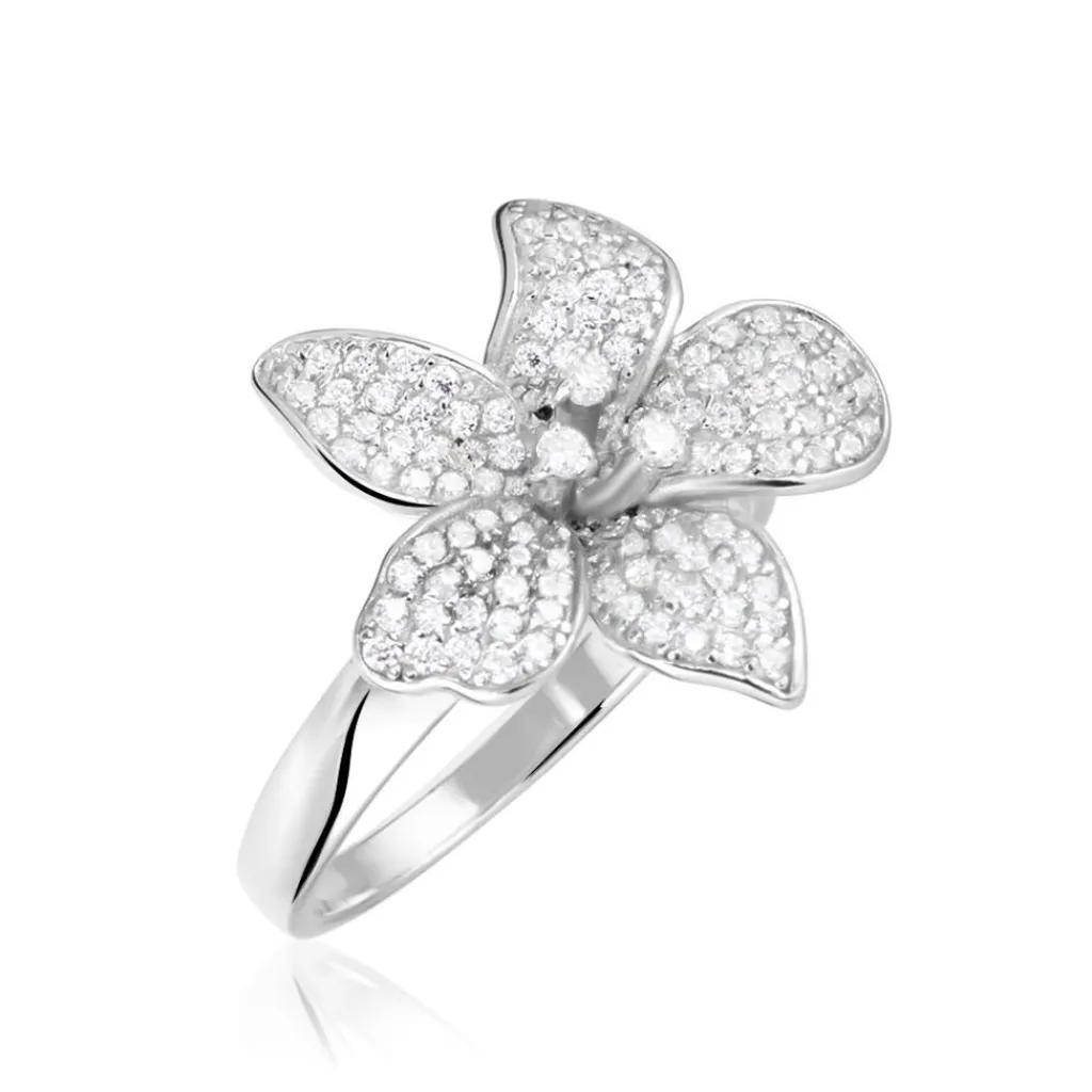 Histoire d'Or Bague Argent Blanc Catherine Oxydes De Zirconium Discount