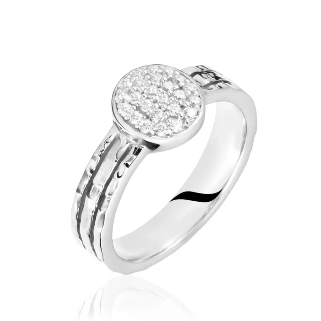 Histoire d'Or Bague Argent Blanc Cayley Oxydes De Zirconium Best