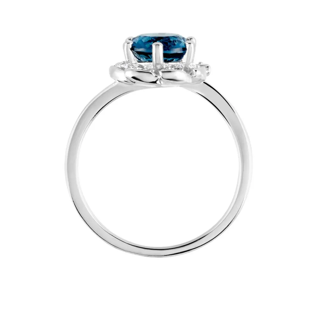 Histoire d'Or Bague Argent Blanc Clover Verre Oxydes De Zirconium New