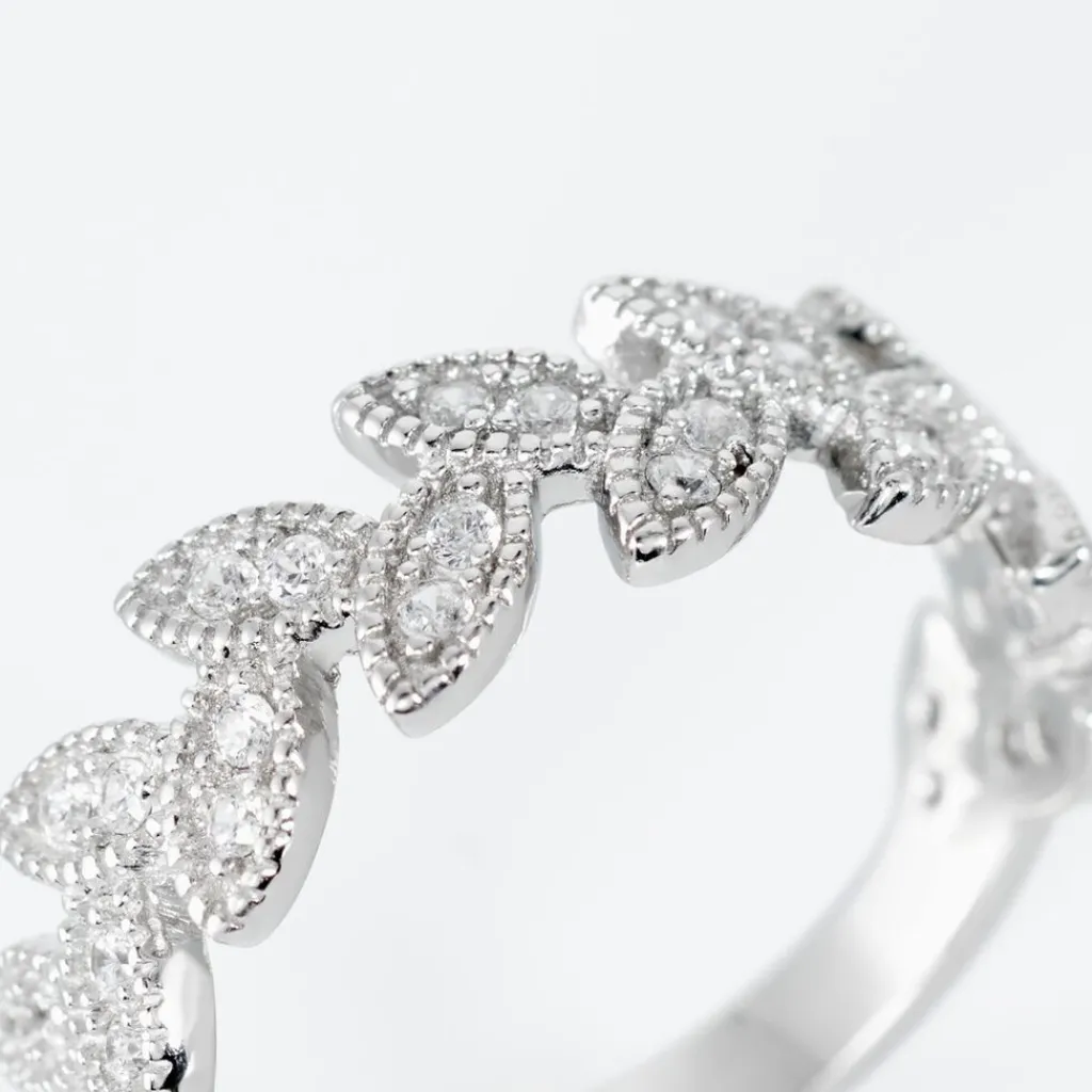 Histoire d'Or Bague Argent Blanc Cynome Oxydes De Zirconium Clearance