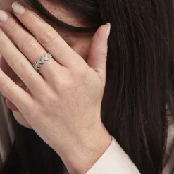 Histoire d'Or Bague Argent Blanc Cynome Oxydes De Zirconium Clearance