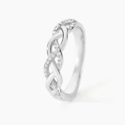Histoire d'Or Bague Argent Blanc Cyriaca Oxydes De Zirconium Hot