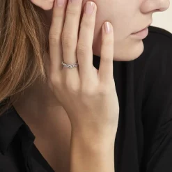 Histoire d'Or Bague Argent Blanc Cyriaca Oxydes De Zirconium Hot