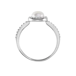 Histoire d'Or Bague Argent Blanc Suada Perle De Culture Oxyde De Zirconium Best