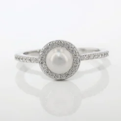 Histoire d'Or Bague Argent Blanc Suada Perle De Culture Oxyde De Zirconium Best