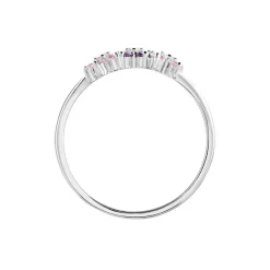 Histoire d'Or Bague Argent Purple Bloom Oxyde De Zirconium Discount
