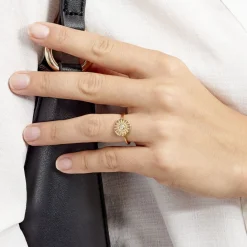 Histoire d'Or Bague Artea Plaqué Or Jaune Oxyde De Zirconium Best