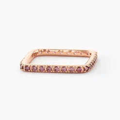 Histoire d'Or Bague Aselya Argent Rose Oxyde De Zirconium argent rose oxyde fumé Hot