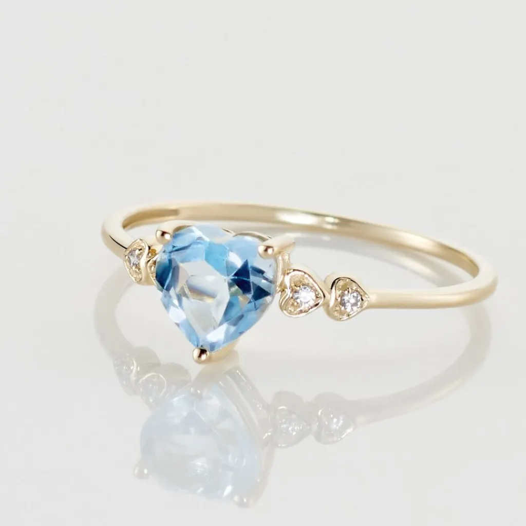 Histoire d'Or Bague Ashvin Or Jaune Topaze Et Oxyde Hot