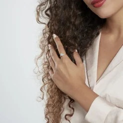 Histoire d'Or Bague Ashvin Or Jaune Topaze Et Oxyde Hot