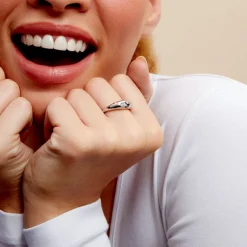 Histoire d'Or Bague Astre Precieux Argent Blanc Oxyde De Zirconium Sale