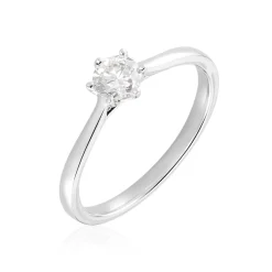 Histoire d'Or Bague Athena or blanc diamant New