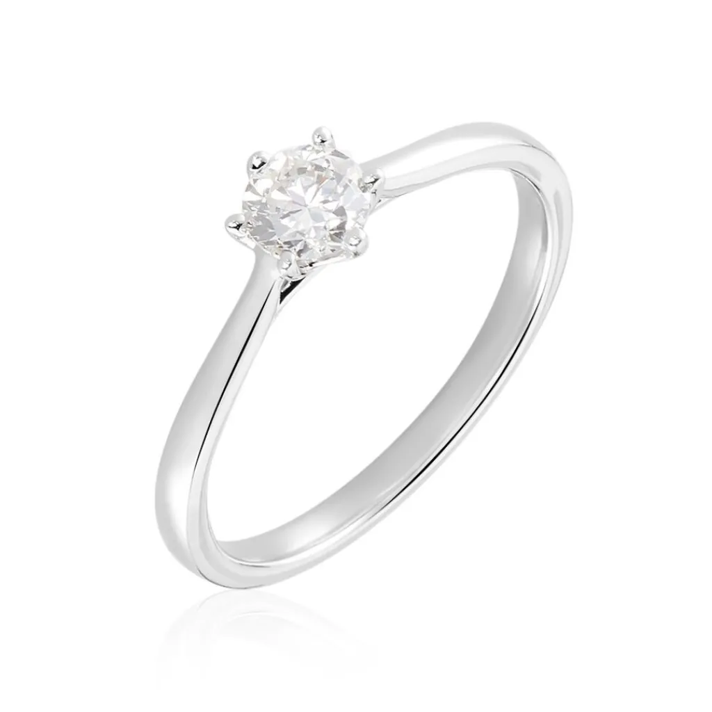 Histoire d'Or Bague Athena or blanc diamant New