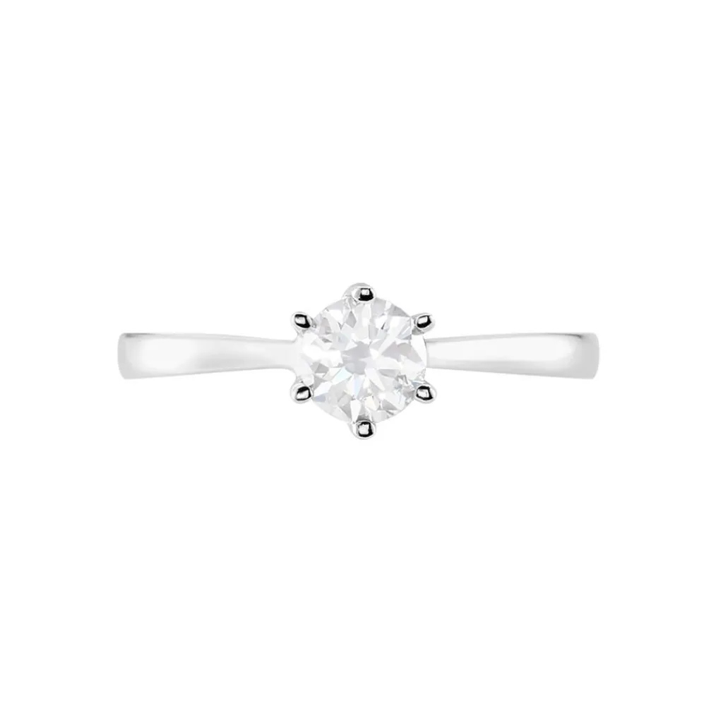 Histoire d'Or Bague Athena or blanc diamant New