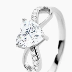 Histoire d'Or Bague Atieno Argent Blanc Oxyde De Zirconium