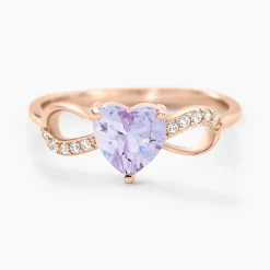 Histoire d'Or Bague Atieno Argent Rose Oxyde De Zirconium argent rose oxyde lavande Hot