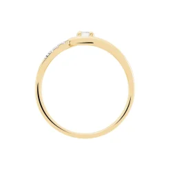Histoire d'Or Bague Auberi Plaqué Or Jaune Oxyde De Zirconium Sale