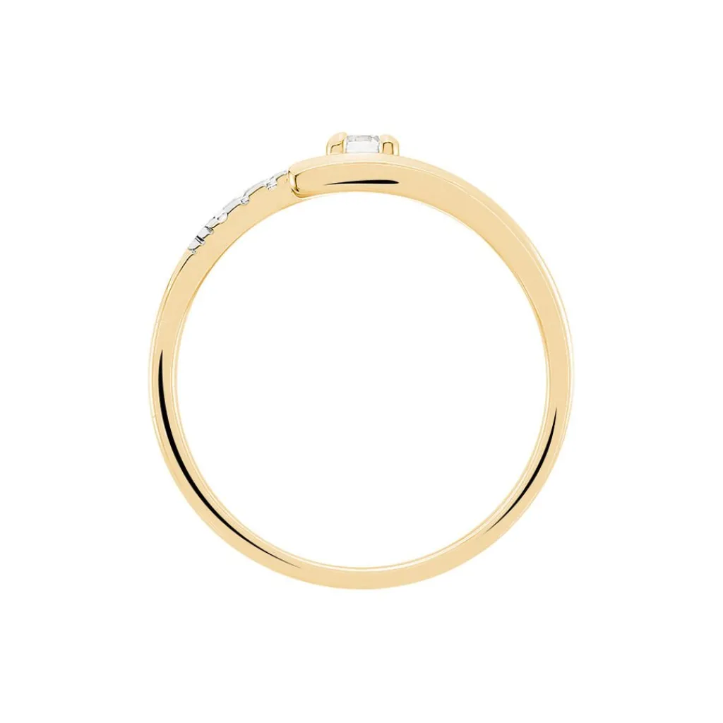 Histoire d'Or Bague Auberi Plaqué Or Jaune Oxyde De Zirconium Sale