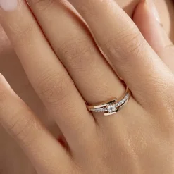 Histoire d'Or Bague Auberi Plaqué Or Jaune Oxyde De Zirconium Sale