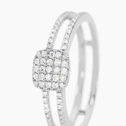 Histoire d'Or Bague Aude Or Blanc Diamant Best