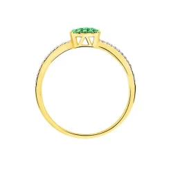 Histoire d'Or Bague Aude Or Jaune Grenat Et Diamant Sale