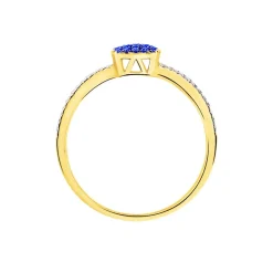 Histoire d'Or Bague Aude Or Jaune Saphir Et Diamant Discount