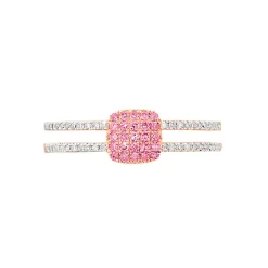 Histoire d'Or Bague Aude Or Rose Saphir Et Diamant Sale