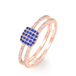 Histoire d'Or Bague Aude Or Rose Saphir Et Diamant Sale