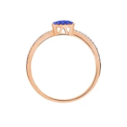 Histoire d'Or Bague Aude Or Rose Saphir Et Diamant Sale