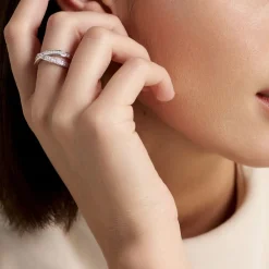 Histoire d'Or Bague Audon Argent Blanc Oxyde De Zirconium