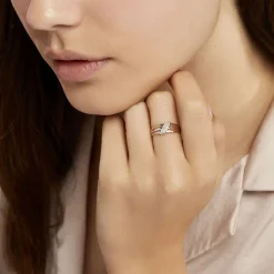 Histoire d'Or Bague Aurelianne Or Tricolore Diamant